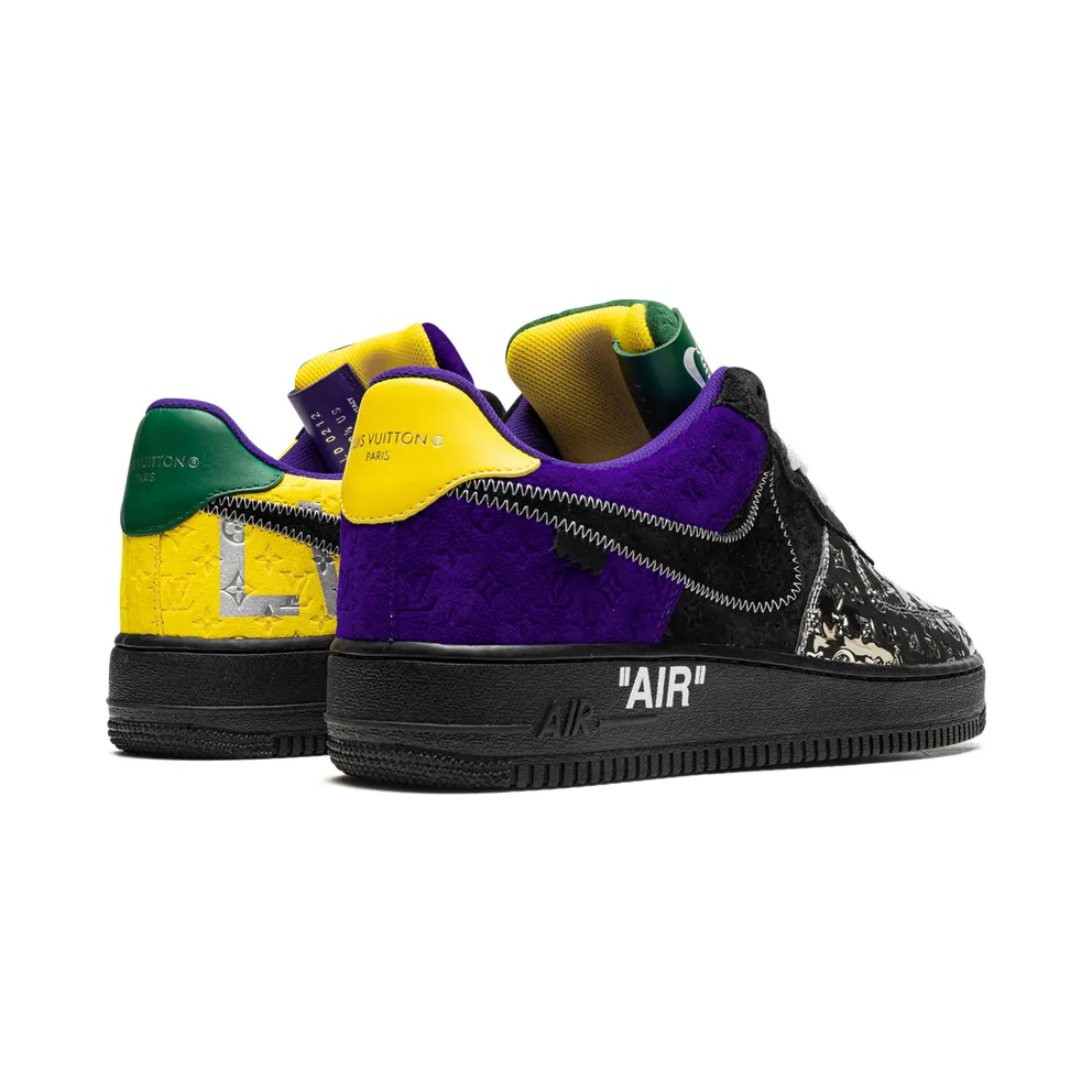 Nike Louis Vuitton Air Force 1 Low “Virgil Abloh – Purple Dusk/Metallic Silver” (1A9VCC)