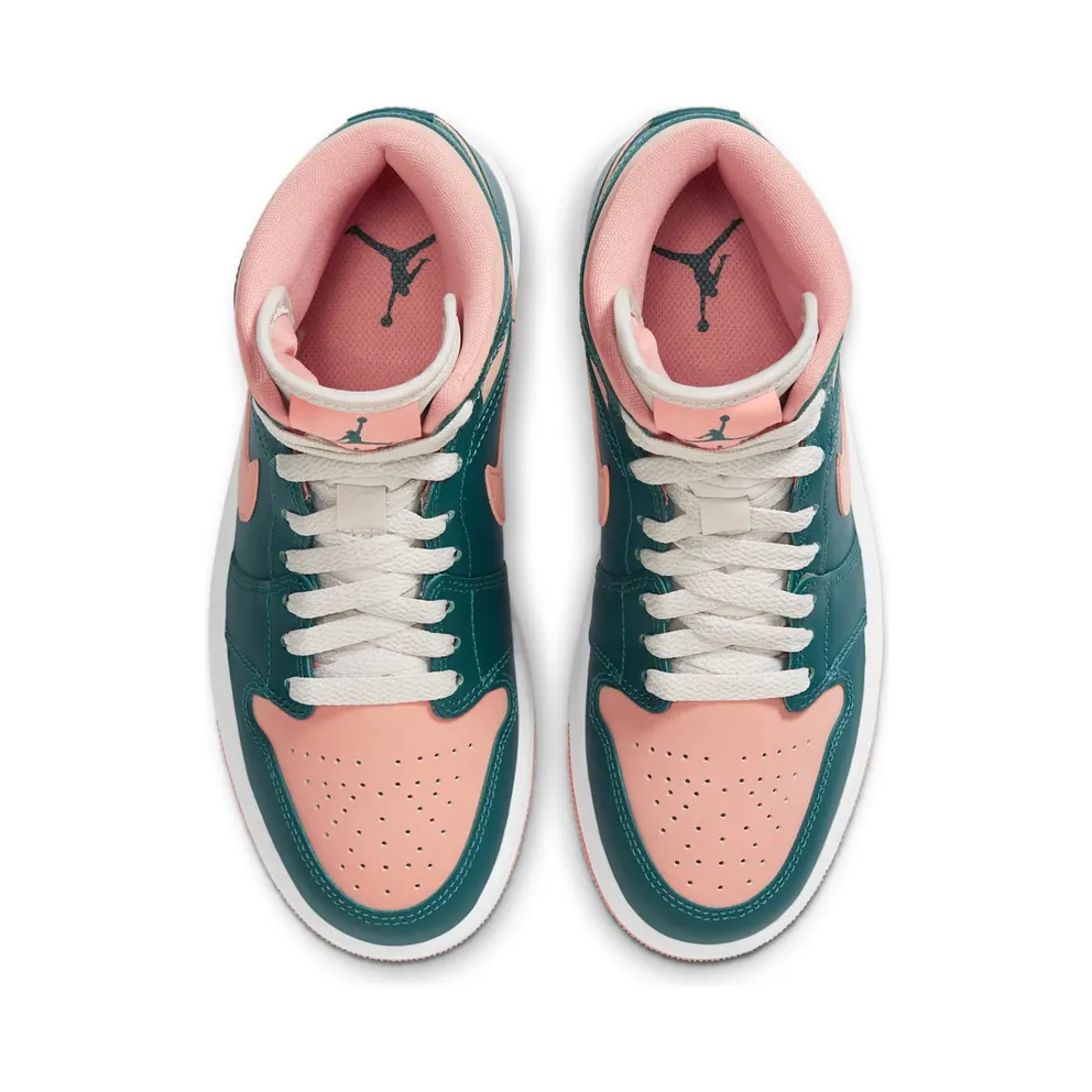 Jordan 1 Mid Dark Teal Green (W) (BQ6472-308)