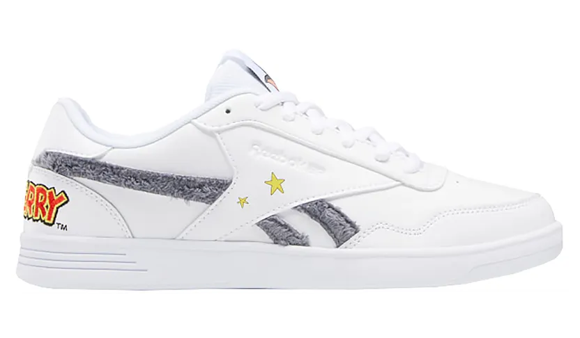 Reebok Club MEMT Tom and Jerry White/Cold Grey-Bright Yellow (Other Brands Reebok)
