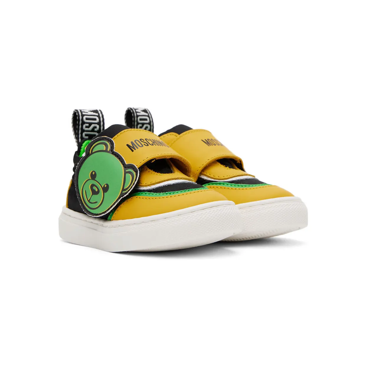 Moschino Baby Yellow & Black Teddy Sneakers (71695) (4)