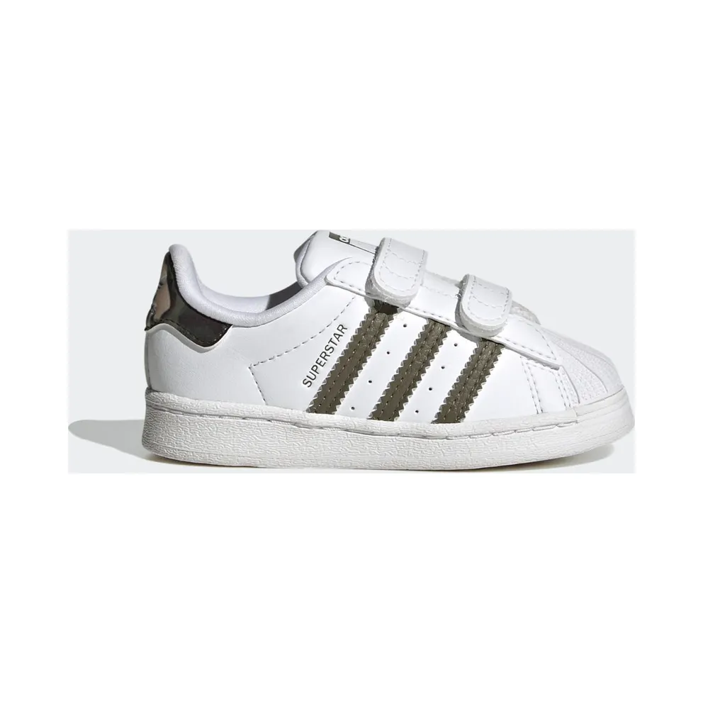 adidas Superstar Schuh Cloud White / Olive Strata / Cloud White (HQ4286)