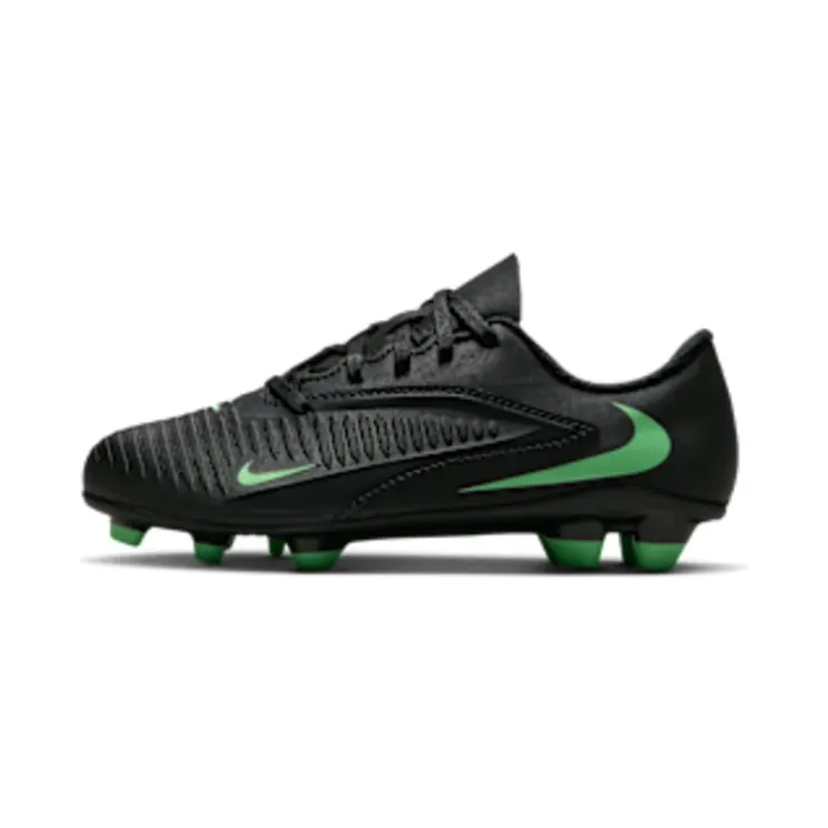 Nike Jr Phantom 6 Low Club ‘ Multi-Ground “Black / Illusion Green” (IV5232-001)