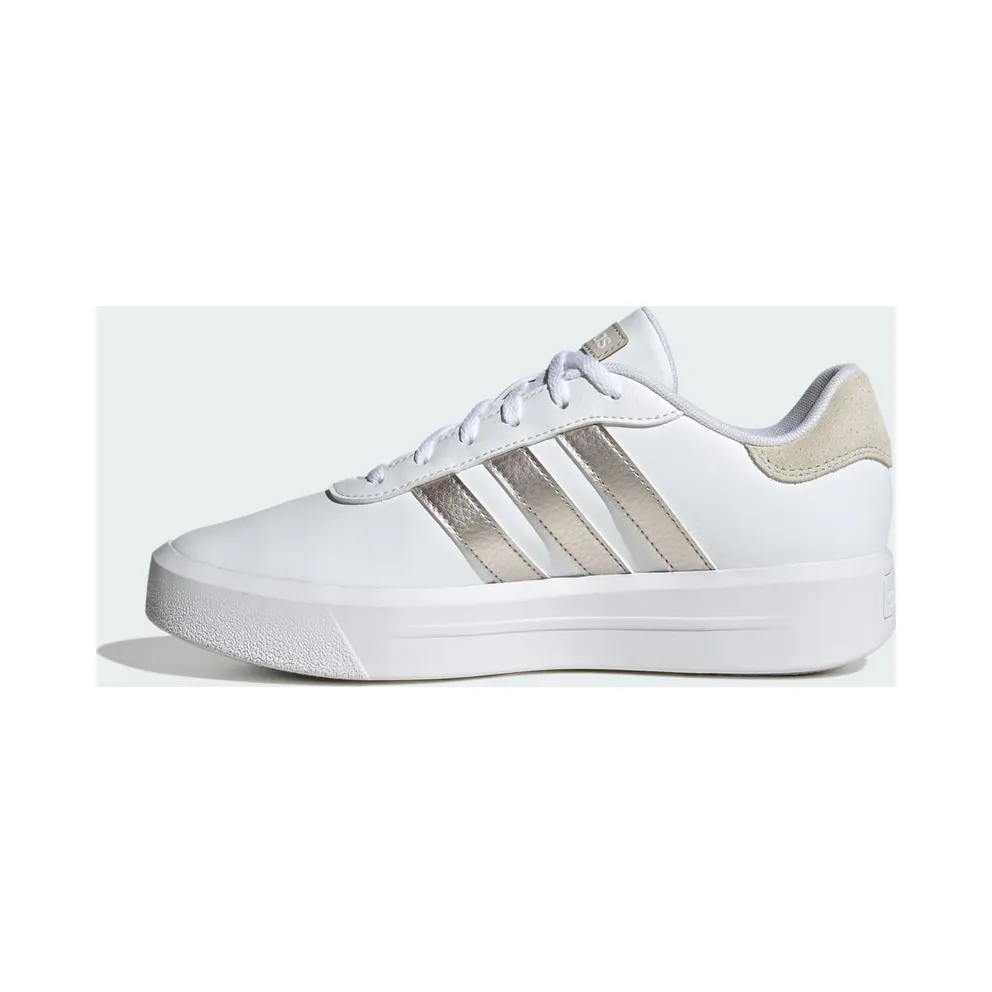 adidas Court Platform Cloud White / Champagne Met. / Aluminium (ID1969)