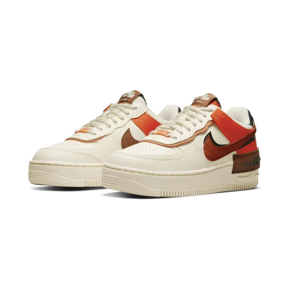 Nike Air Force 1 Low Shadow XLD Pale Ivory Oxen Brown (W) (CI0919-114)