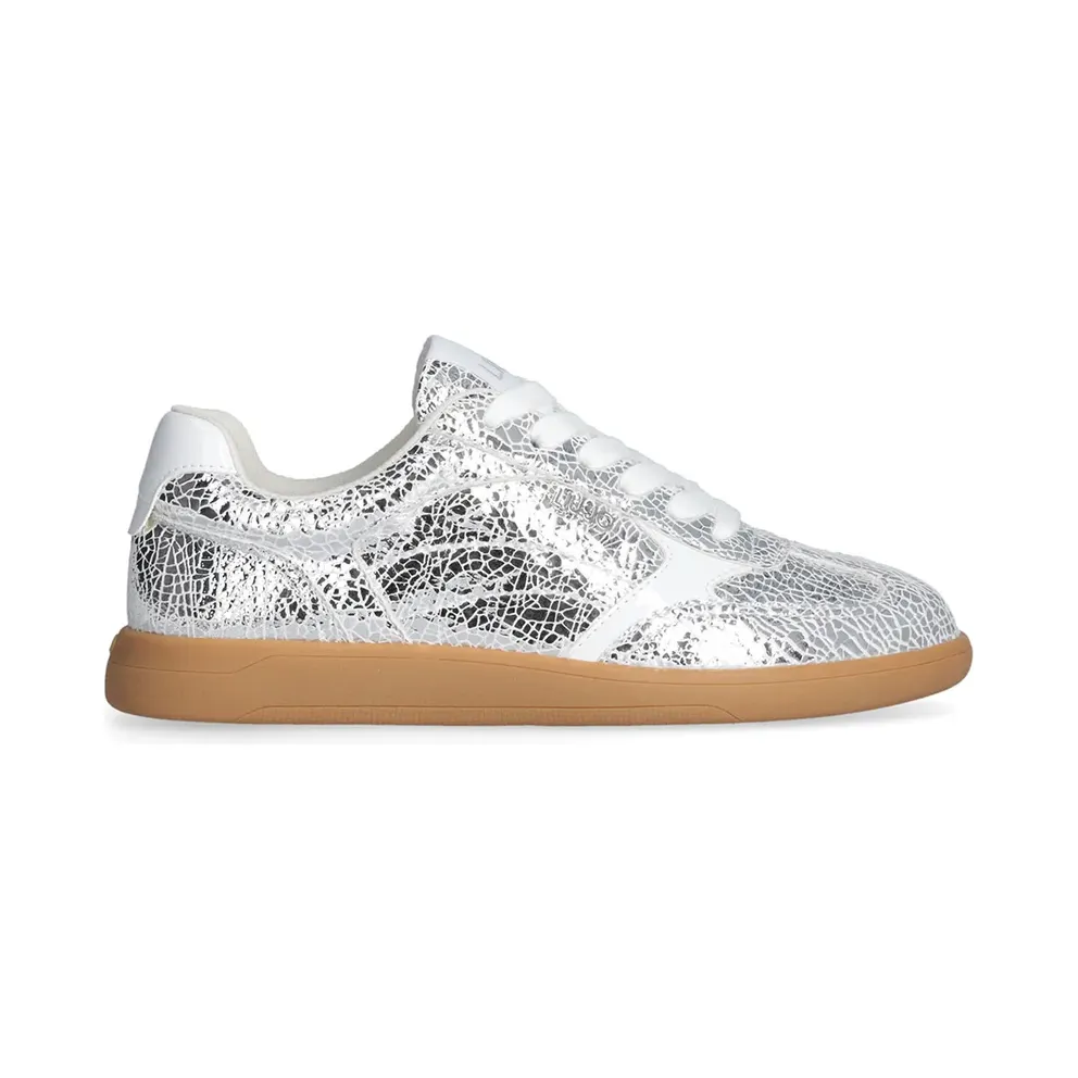 Liu Jo sneaker Crack Leather Silver/White (BF5069PX006S10S8)
