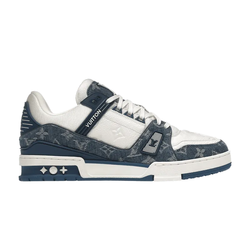 Louis Vuitton LV Trainer Monogram Denim White Blue (1A9JGZ)