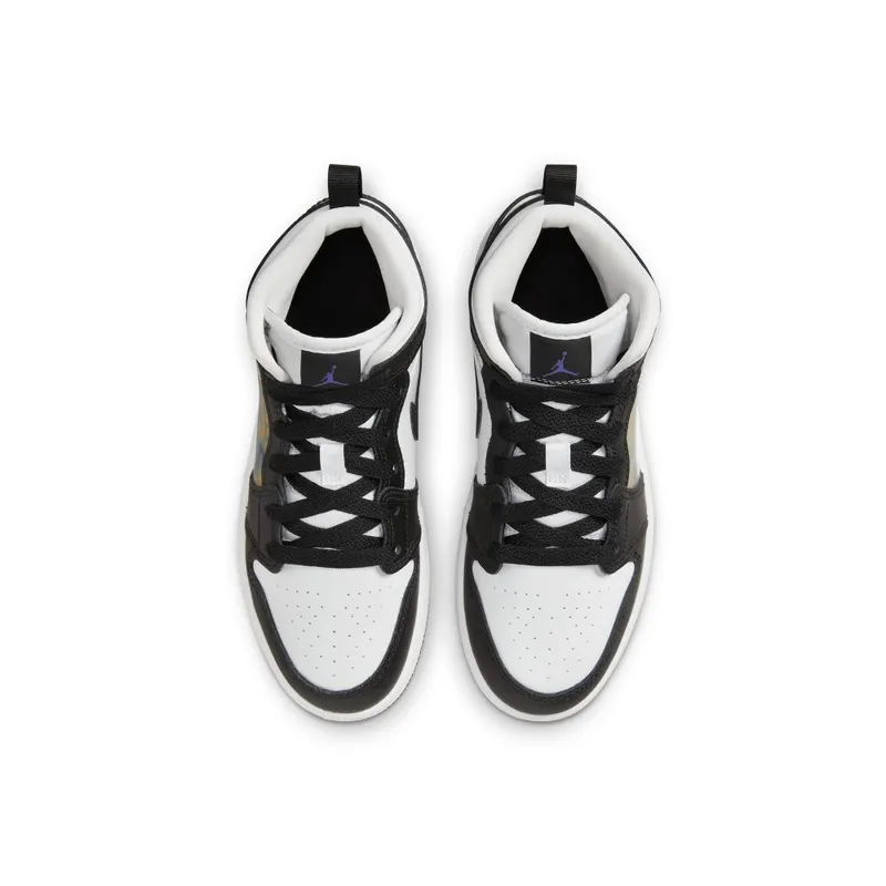 Jordan 1 Mid Younger Kids’ Black (DR9496-001)