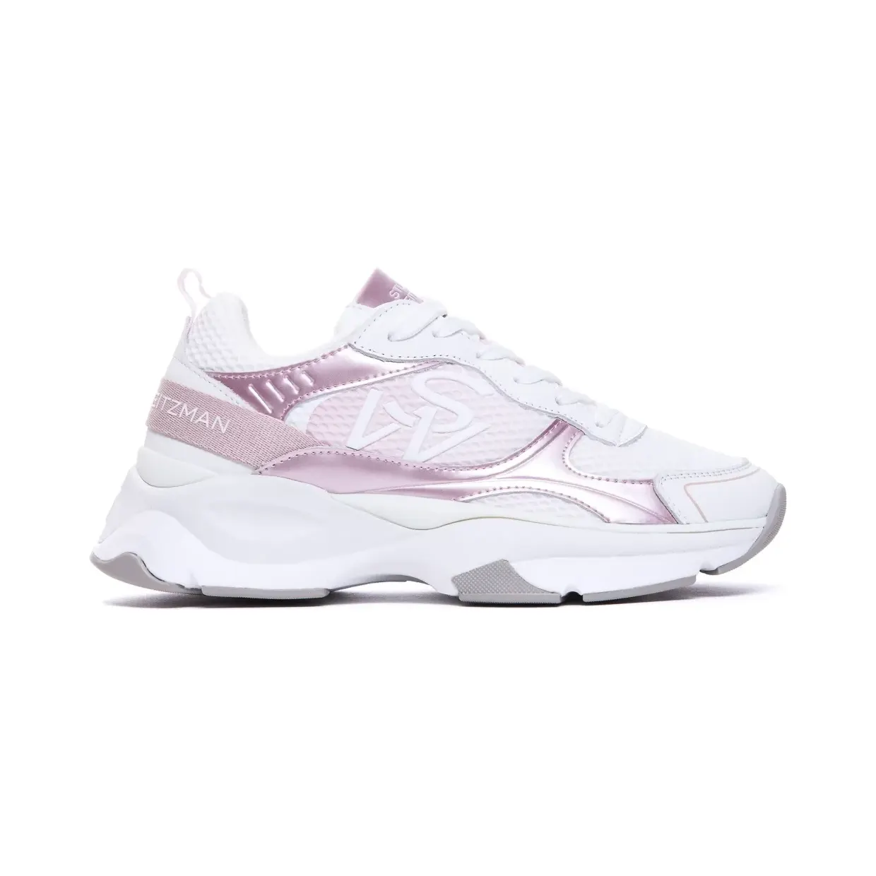 Stuart Weitzman mit Kontrasteinsätzen “White” (SK267SWTRAINERCFG)
