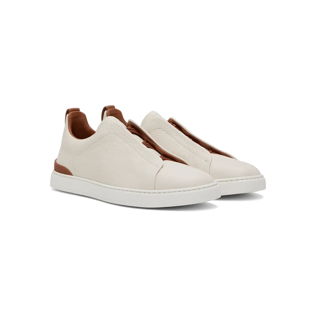 ZEGNA Black Triple Stitch™ Low-Top Sneakers (LHCVO-S4667Z) (4)