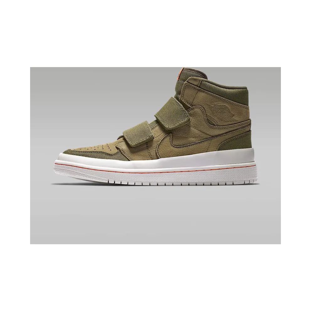 Jordan 1 Retro High Double Strap Olive Canvas Olive Canvas/Light Bone-Cone (AQ7924-305)