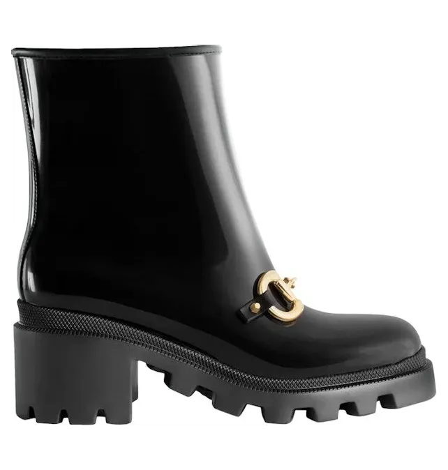Gucci Horsebit Rain Boots Black (670407 JCCP0 1000)