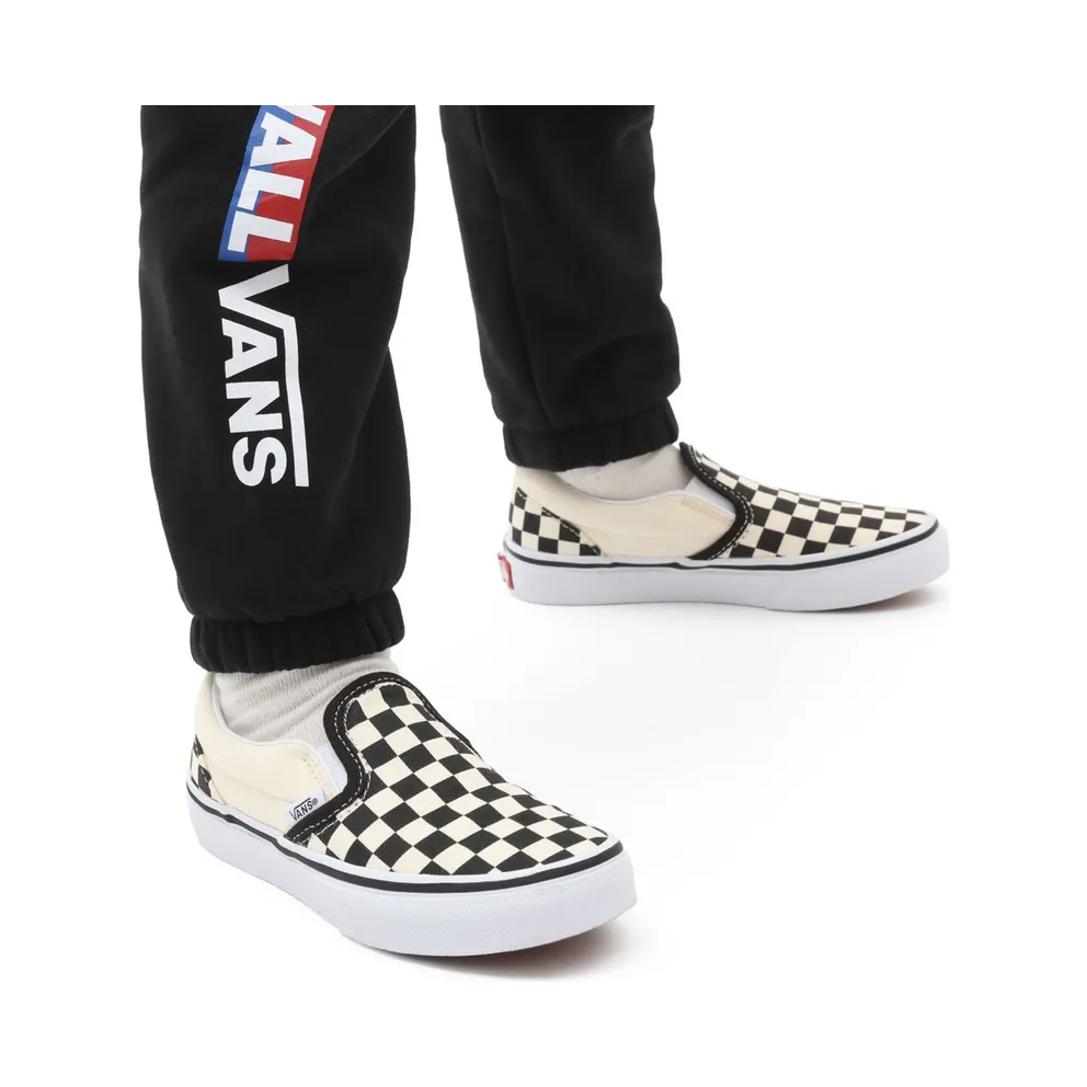 Vans Classic Slip-On Checkerboard (PS) Black/White (VN000ZBUEO1)