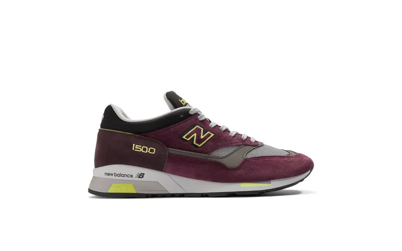 New Balance 1500 MiUK Plum Wine Neon Yellow (U1500PUL)