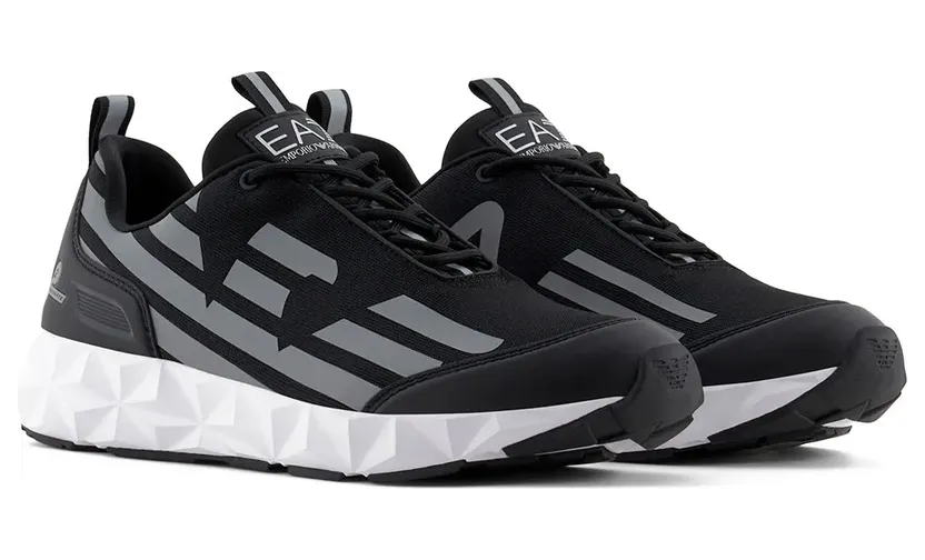 Emporio Armani EA7 – Polyester Sneaker – Heren – Schoenen – Zwart (X8X217XK433N7637)