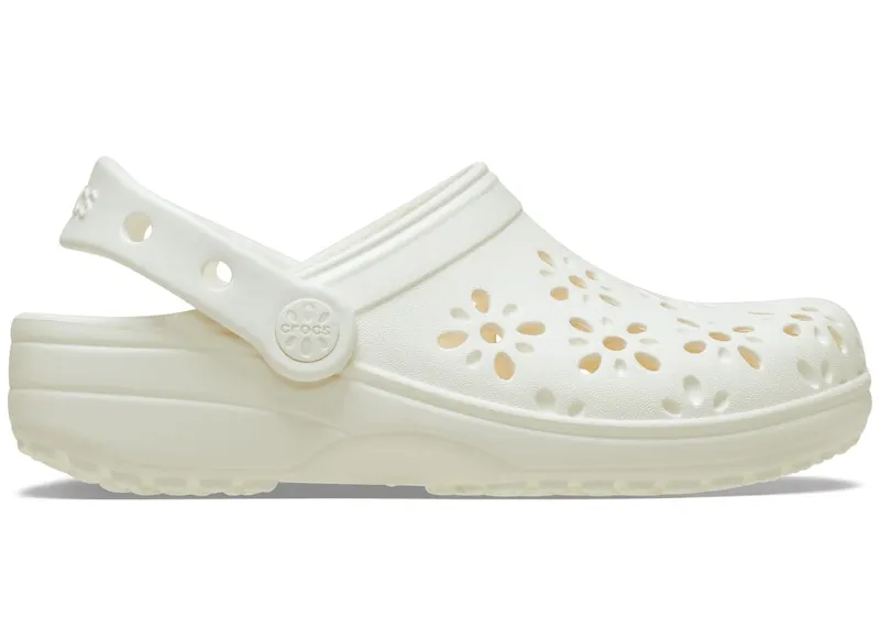 Crocs Classic Clog Floral Cut Out Chalk (210927-0WV)