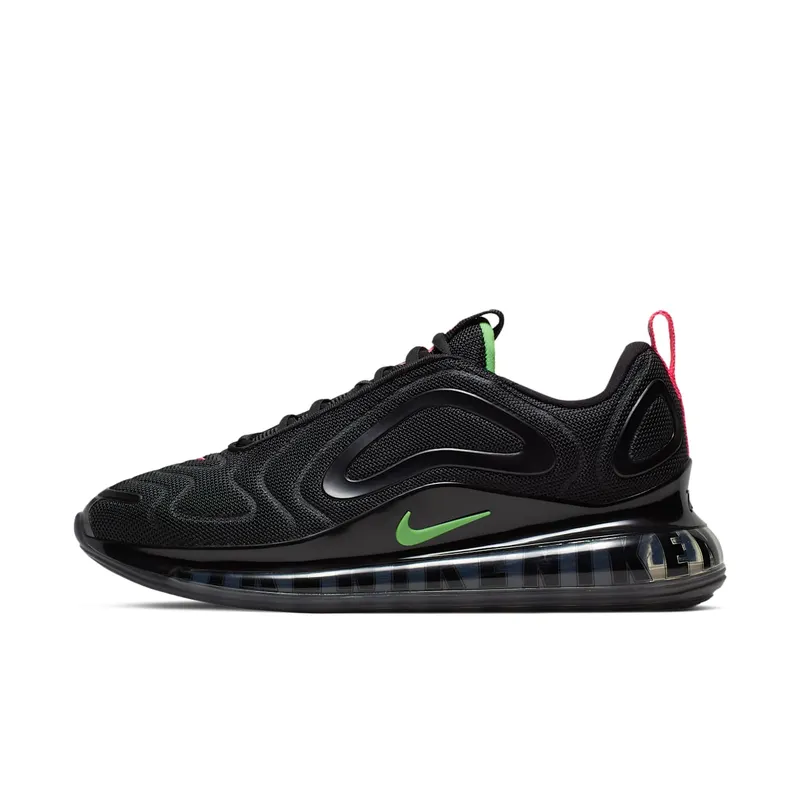 Nike Air Max 720 Big Logos Black Black/Hyper Pink-Scream Green (CQ4614-001)