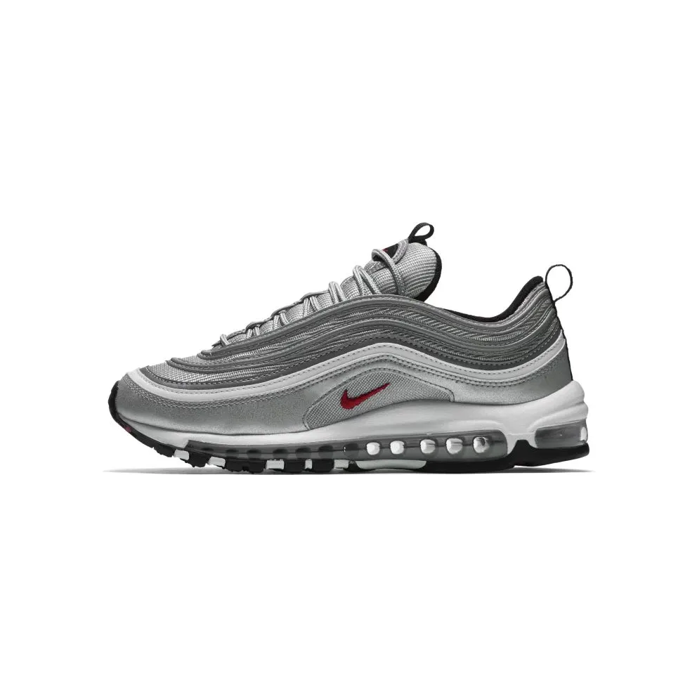Nike Air Max 97 Silver Bullet 2016/2017 (W) Metallic Silver/Varsity Red-Black-White (885691-001)