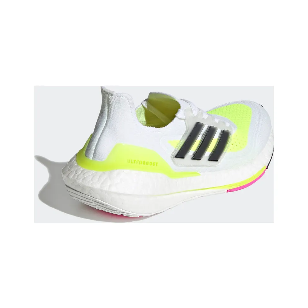 adidas Ultraboost 21 Cloud White / Core Black / Solar Yellow (FZ2929)