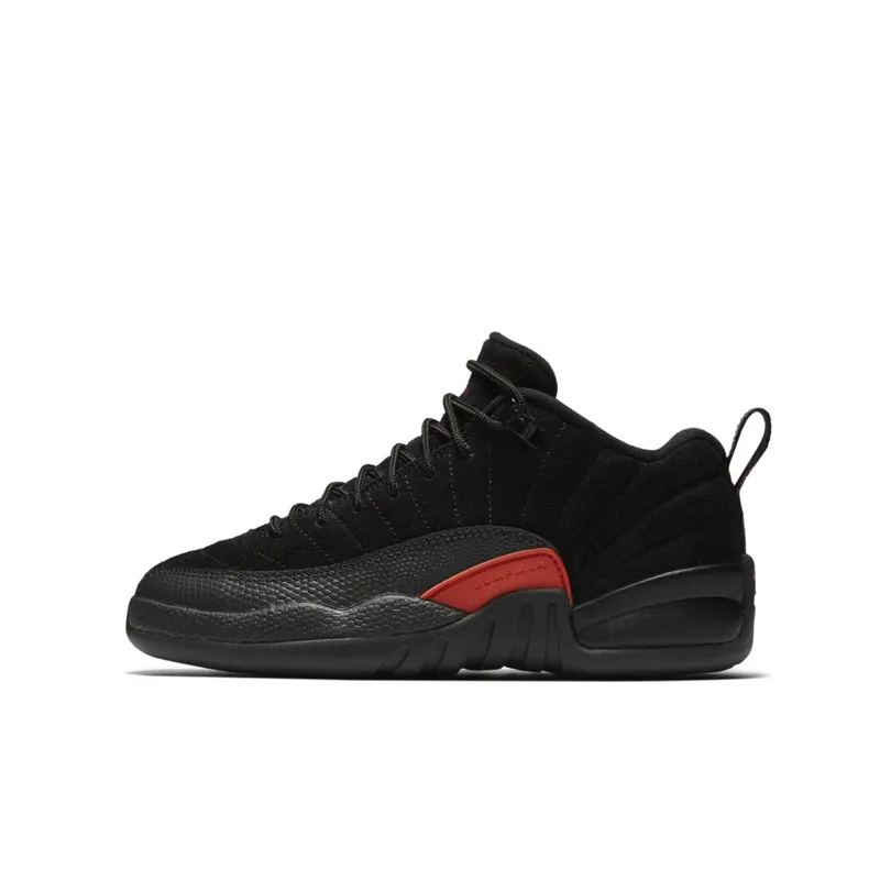 Jordan 12 Retro Low Max Orange (GS) Black/Max Orange-Anthracite-Metallic Silver (308305-003)