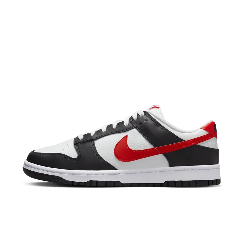 Nike Dunk Low Retro “Red Swoosh Panda” (FB3354-001)