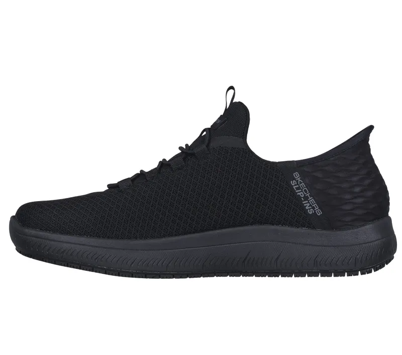 Skechers Slip-ins Work Slip-Resistant: Summits – Colsin – Black – “Black” (200205EC BBK)