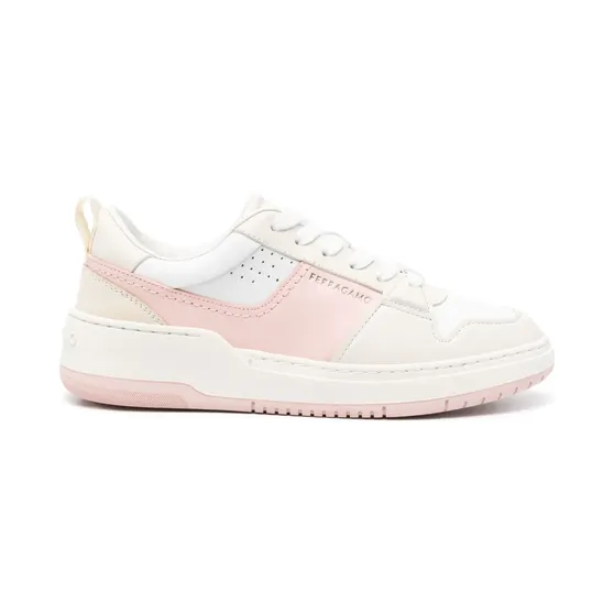 Ferragamo Dennis leren met vlakken “Pink” (769702)