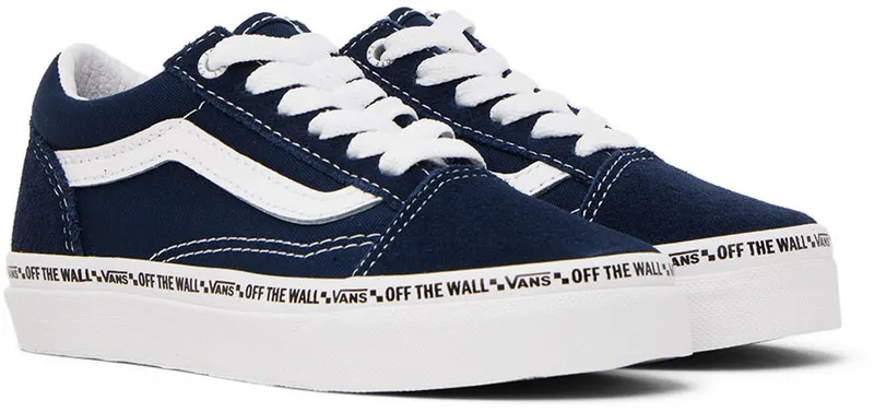 Vans Kids Navy Old Skool Little Kids (VN0A7Q5F4M0)