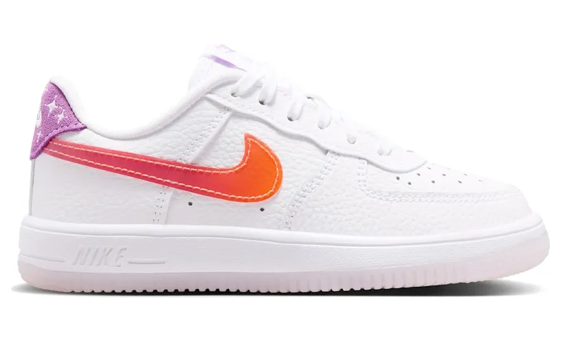 Nike Force 1 Low White Turf Orange Violet (IR5460-100)