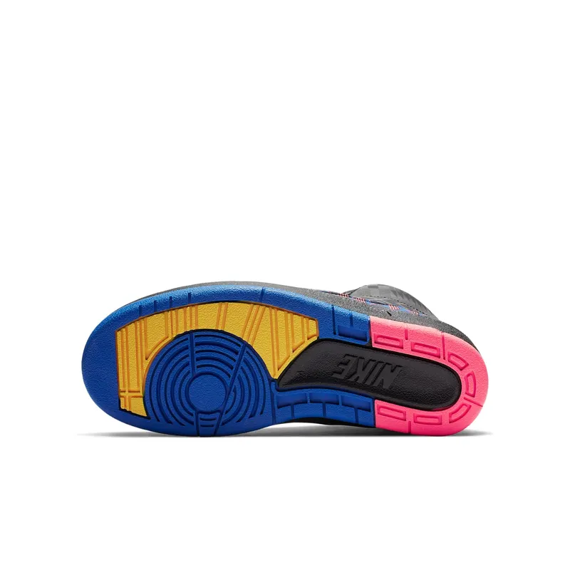 Jordan 2 Retro Black History Month 2019 (GS) Black/Metallic Gold-Black-Hyper Cobalt (CI2972-007)