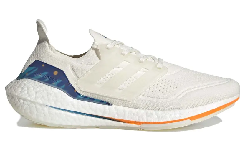 adidas Ultra Boost 21 White Royal Blue (GX8532)