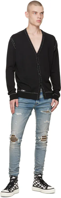 AMIRI Black & White M.A. Court Hi (AW22MFS010)