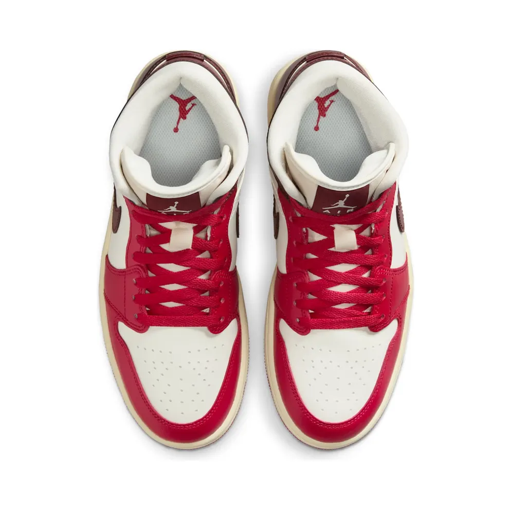 Air Jordan 1 Mid “Red/White” (BQ6472-119)