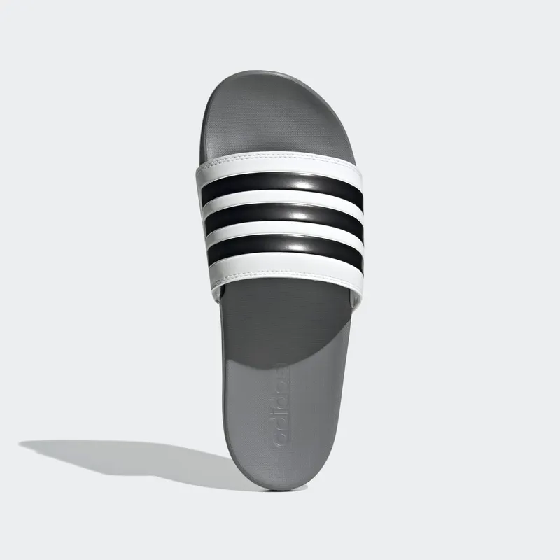 Adidas Adilette Comfort Slides Cloud White / Core Black / Grey Three (GZ5895)