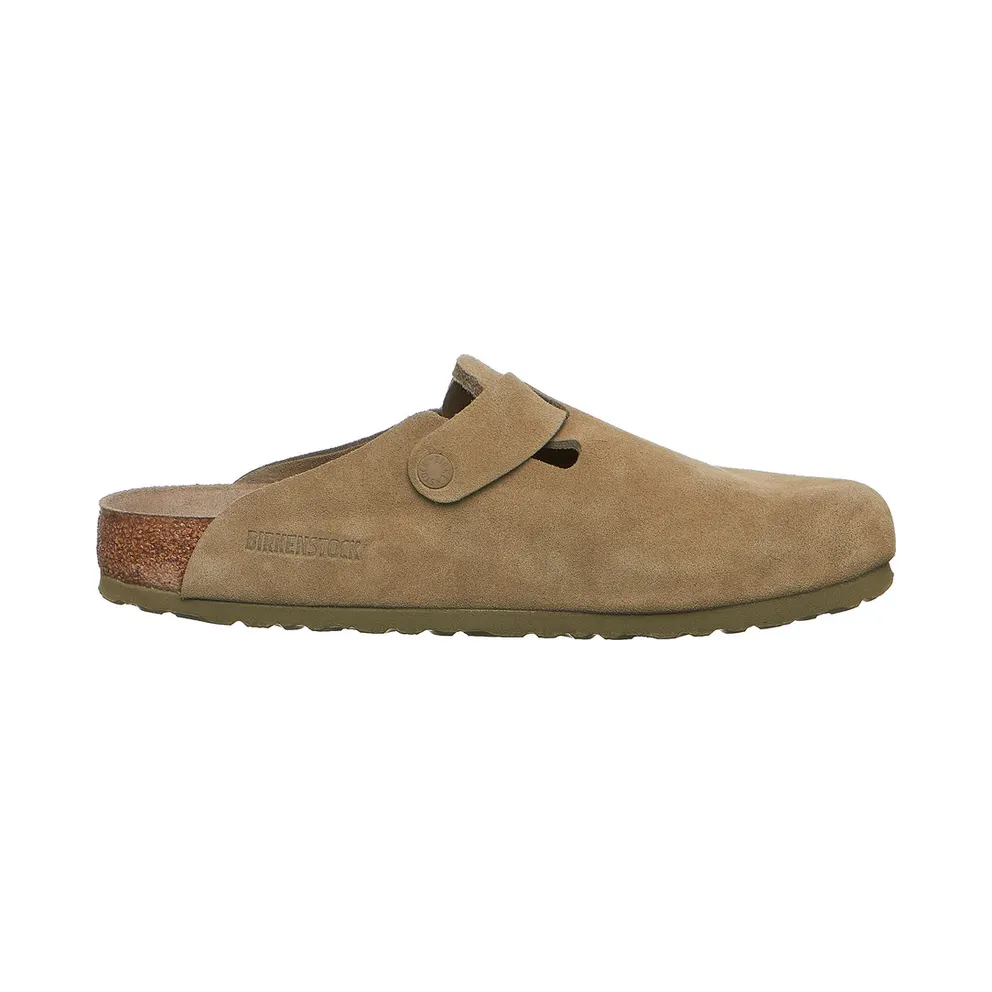 Birkenstock Boston BS Suede Faded Khaki (1019054)