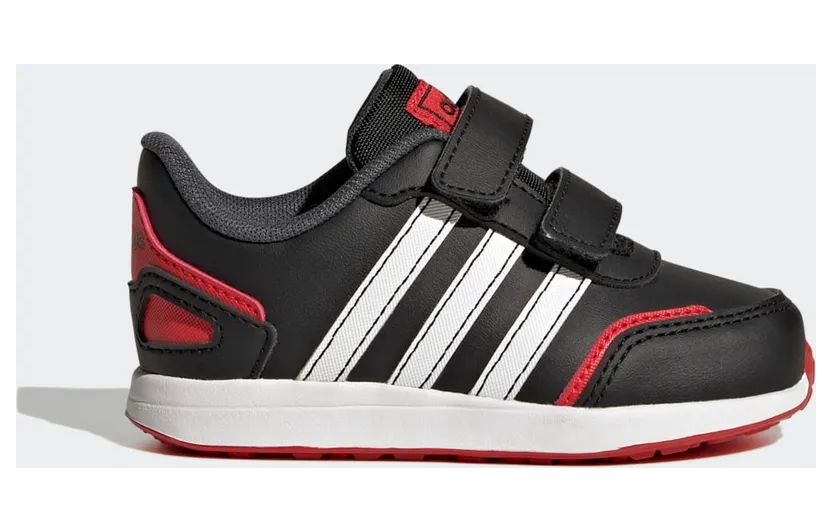 adidas VS Switch 3 Lifestyle Running Hook and Loop Strap Schuh Core Black / Cloud White / Vivid Red (GW6607)