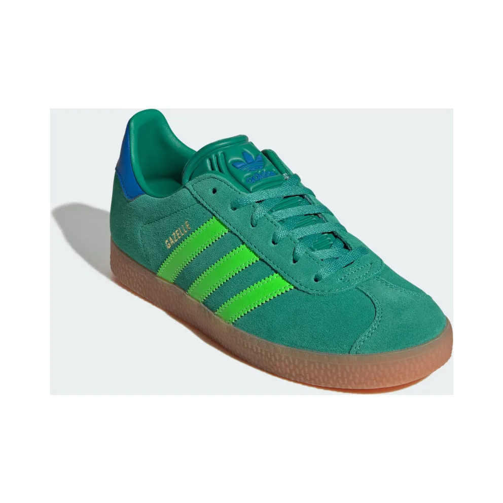 Adidas Gazelle Kids Semi Court Green / Solar Green / Blue Bird (JP7127)