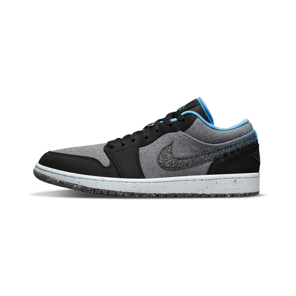Air Jordan 1 Low Crater Black Grey Blue (DM4657-004)