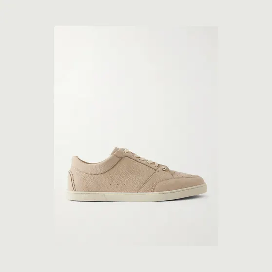 Christian Louboutin Chambelisneak Embellished Nubuck Sneakers Beige (1260687)
