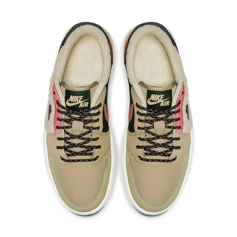 Jordan 1 Retro Low Utility Pack (W) Parachute Beige/Black-Beach-Lava Glow (AQ0828-200)