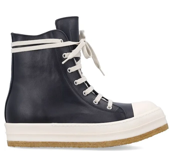 Rick Owens Creep Sneakers Black Milk (RU02E1802 LCO 911)