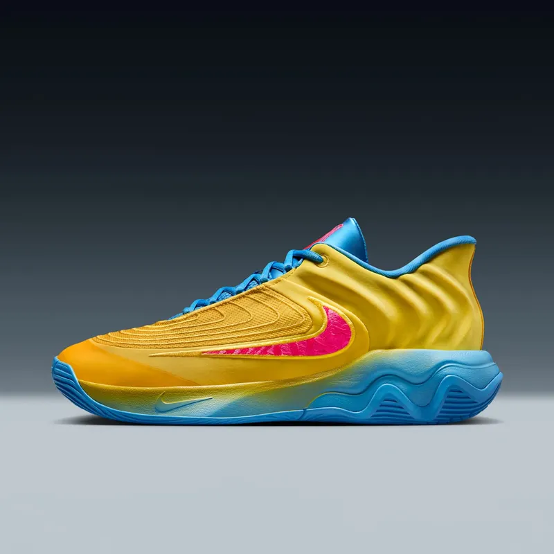 Nike Giannis Immortality 4 Lightning University Blue Barely Volt Hyper Pink (FQ3680-700)