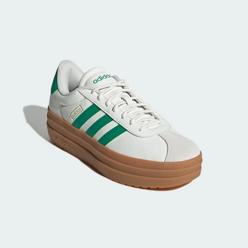Adidas VL Court Bold Core White / Court Green / Gold Metallic (JQ7832)