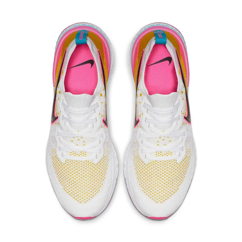 Nike Epic React Flynit 1 White Pink Blast Citron White/Pink Blast/Citron (CI7583-100)