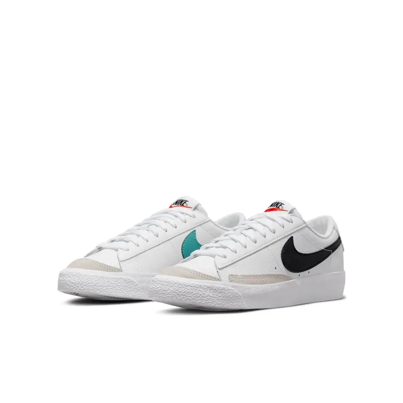 Nike Blazer 77 Low White Black Washed Teal (GS) (DA4074-108)