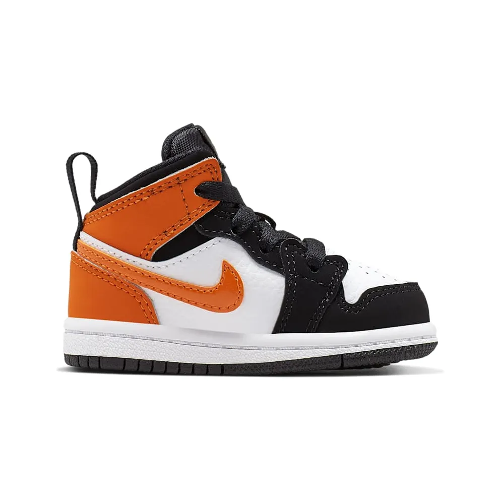 Jordan 1 Mid Shattered Backboard (TD) Black/Starfish-Starfish-White (640735-058)