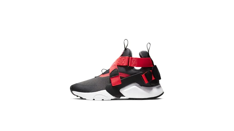 Nike  Air Huarache City Anthracite Solar Red (GS) Anthracite/Black-Solar Red (AJ6662-007)
