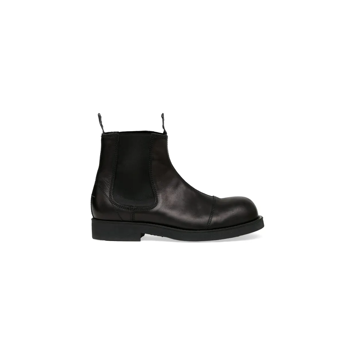 Mm6 Maison Margiela Biker Leather Chelsea “Black” (P7431 SH1WU0014 T8013)