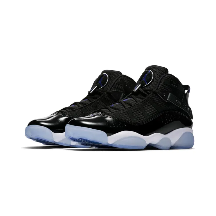 Jordan 6 Rings Space Jam “Black / White / Hyper Royal” (322992-016)