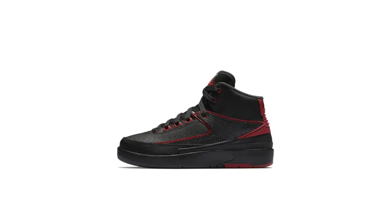 Jordan 2 Retro Alternate 87 (GS) Black/Varsity Red (834276-001)