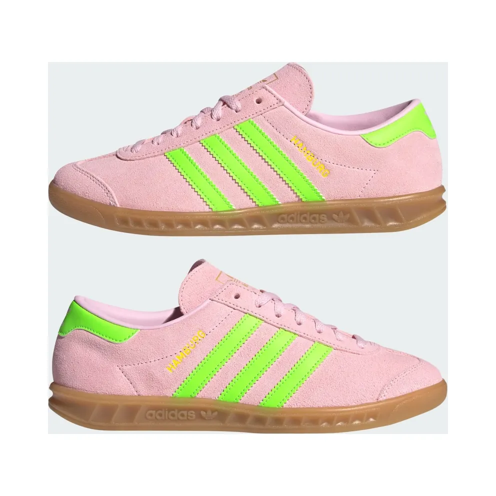 Adidas Hamburg Clear Pink / Solar Green / Gold Metallic (JS0683)